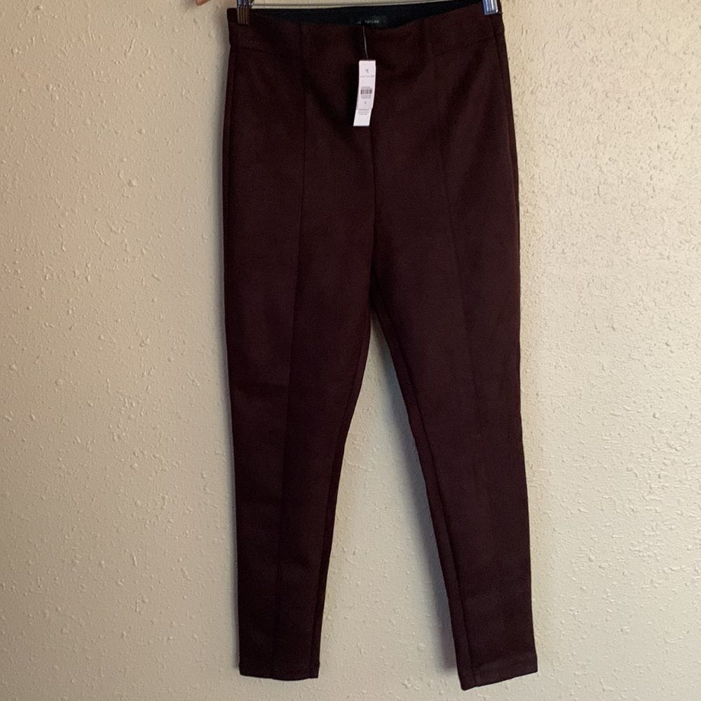 Ann Taylor zipper side suide comfort pants